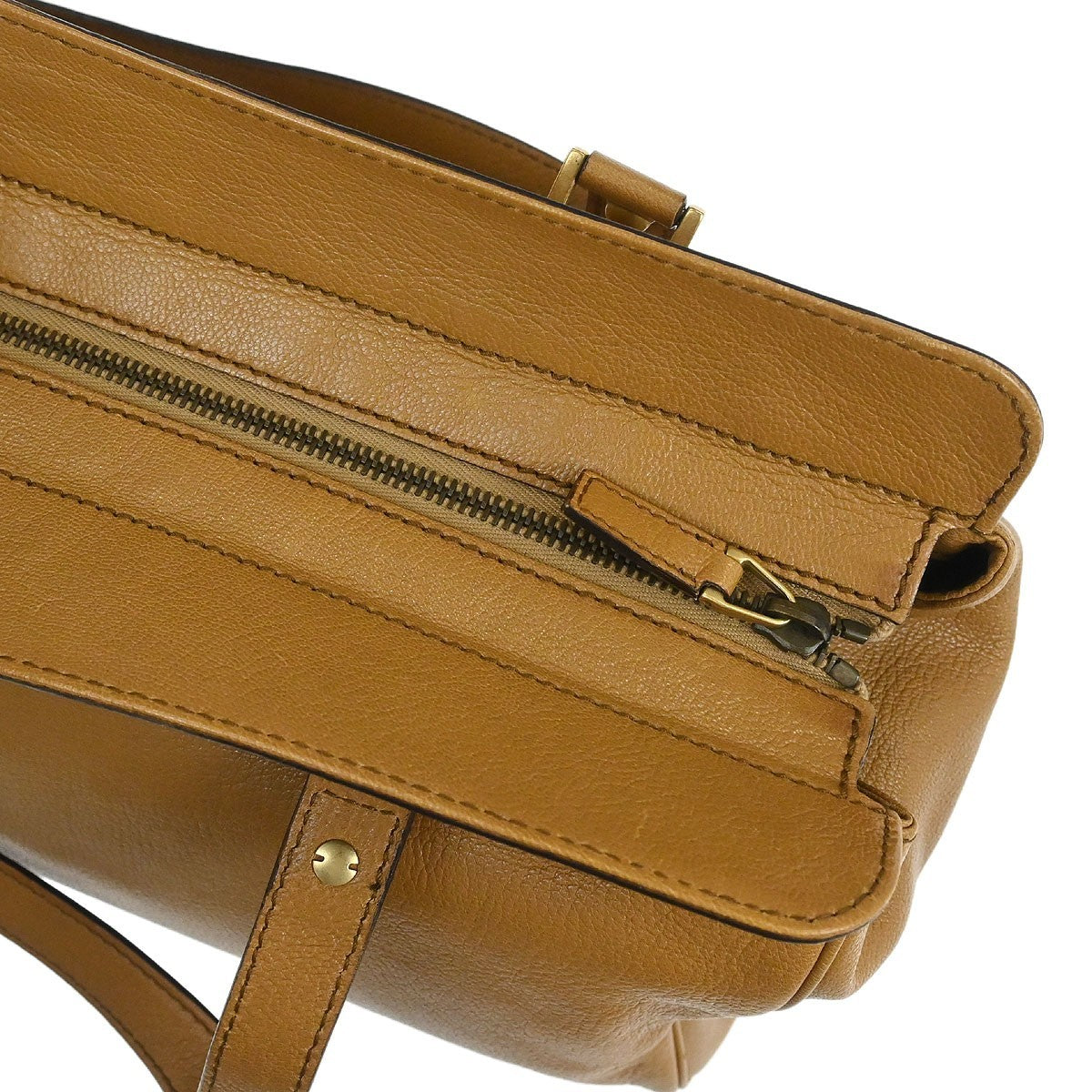 Gucci Blondie Satchel Leather Brown Leather Handbag (Pre-Owned)