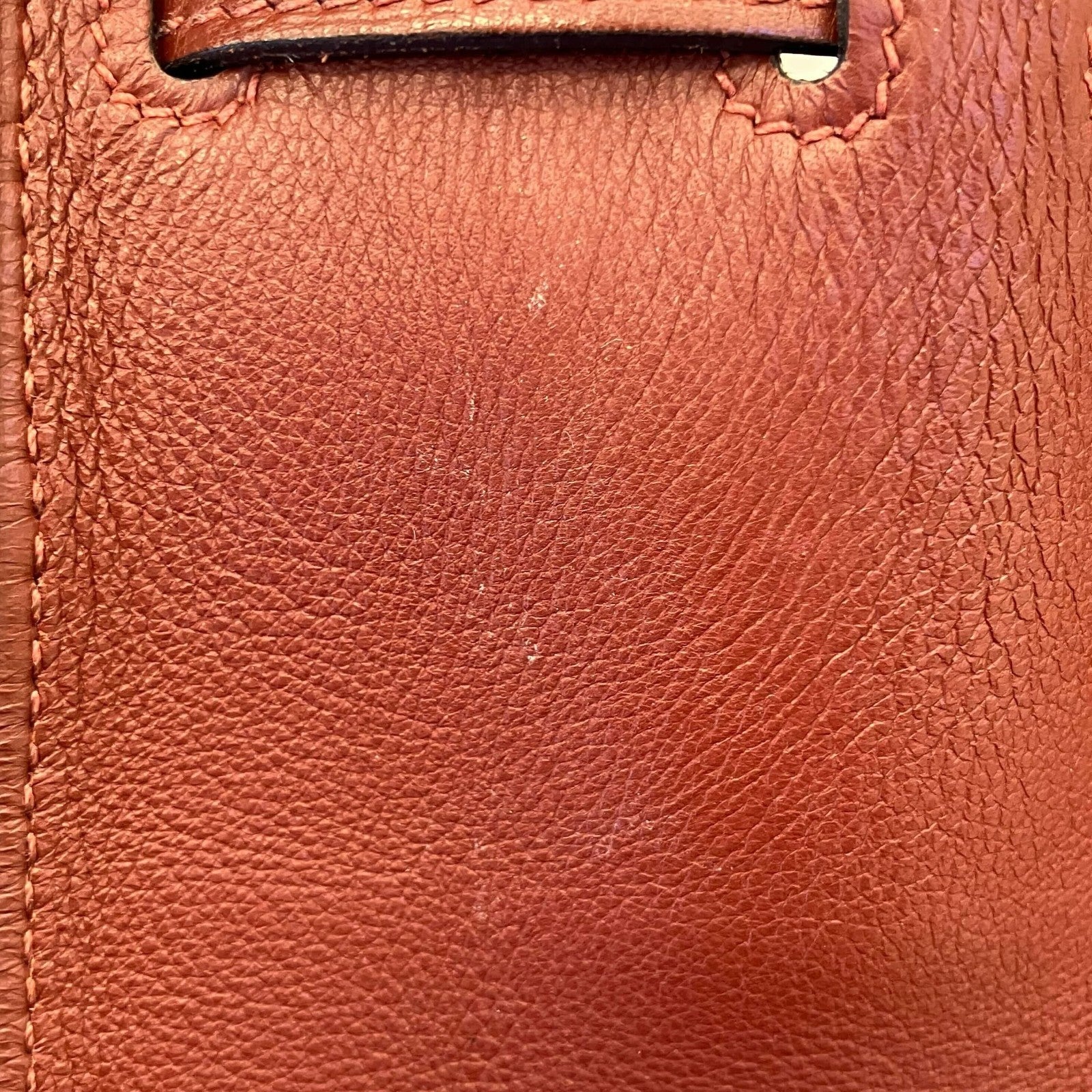 Hermes Jypsiere Bag Swift Burgundy Leather Shoulder Bag Bag (Pre-Owned)