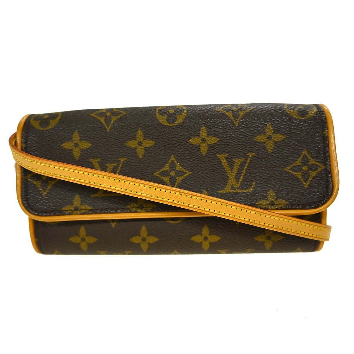 Louis Vuitton Twin Handbag Monogram Canvas Brown Canvas Clutche & Pouche Bag (Pre-Owned)