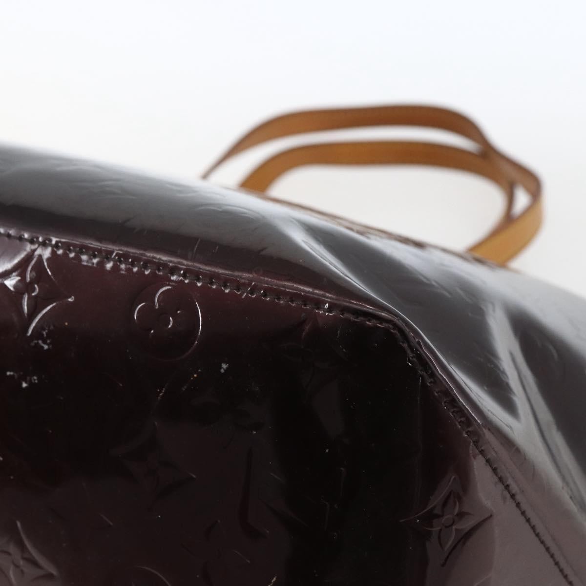 Louis Vuitton Bellevue Handbag Monogram Vernis Brown Patent_Leather Tote Bag Bag (Pre-Owned)