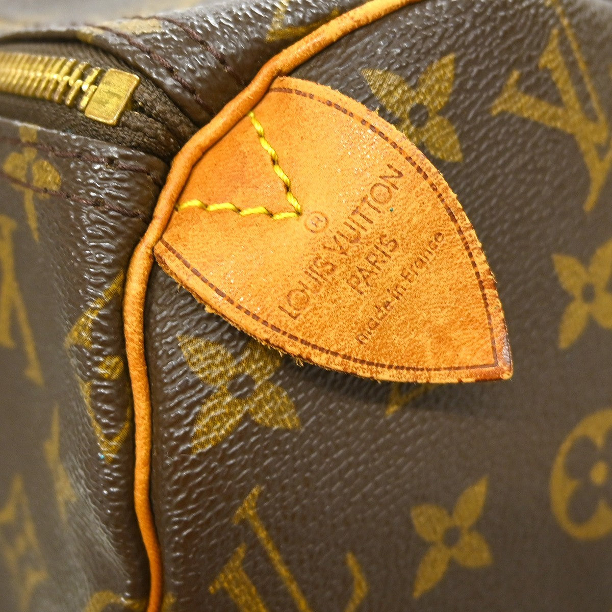 Louis Vuitton Speedy Handbag Monogram Canvas Brown Canvas Handbag (Pre-Owned)
