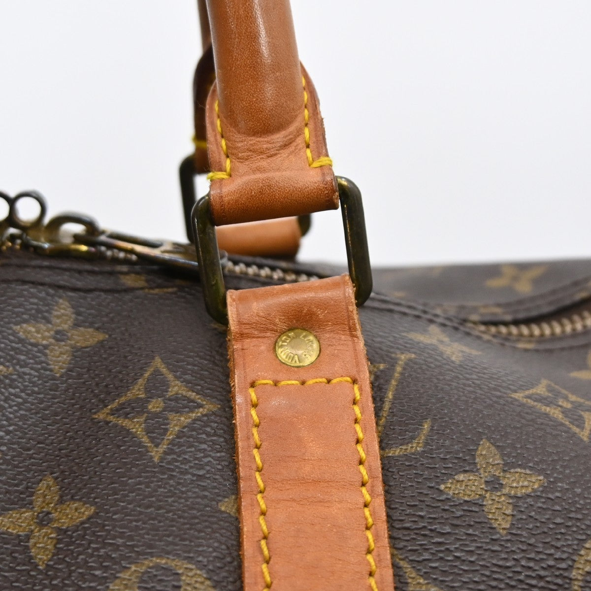 Louis Vuitton Keepall Bag Monogram Canvas Brown Canvas Travel Bag Bag (Pre-Owned)
