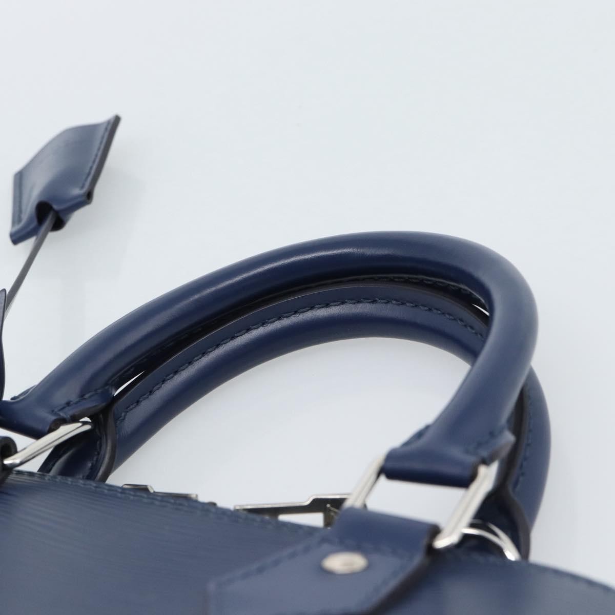 Louis Vuitton Alma Handbag Epi Leather Blue Leather Handbag (Pre-Owned)