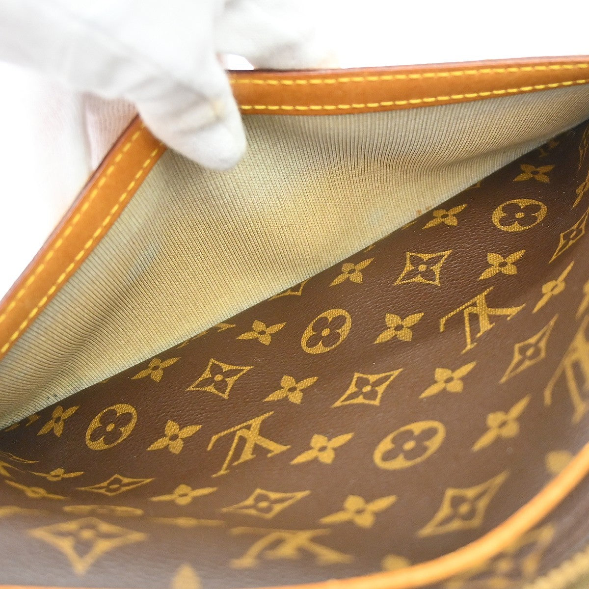 Louis Vuitton Reporter Bag Monogram Canvas Brown Canvas Shoulder Bag Bag (Pre-Owned)
