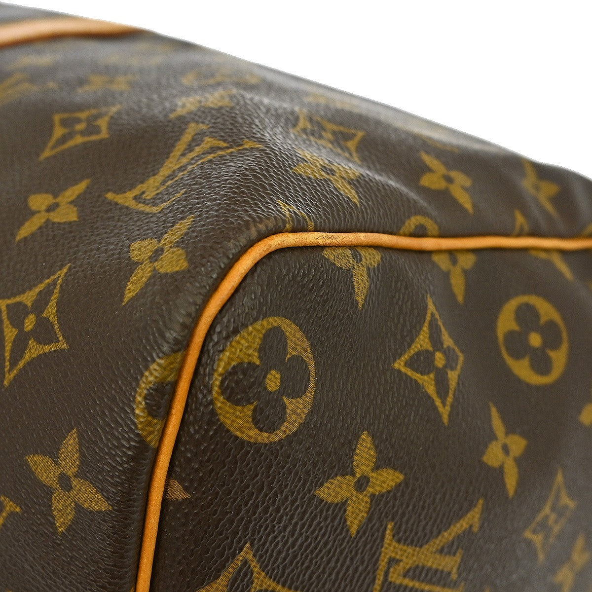 Louis Vuitton Keepall Bag Monogram Canvas Brown Canvas Travel Bag Bag (Pre-Owned)