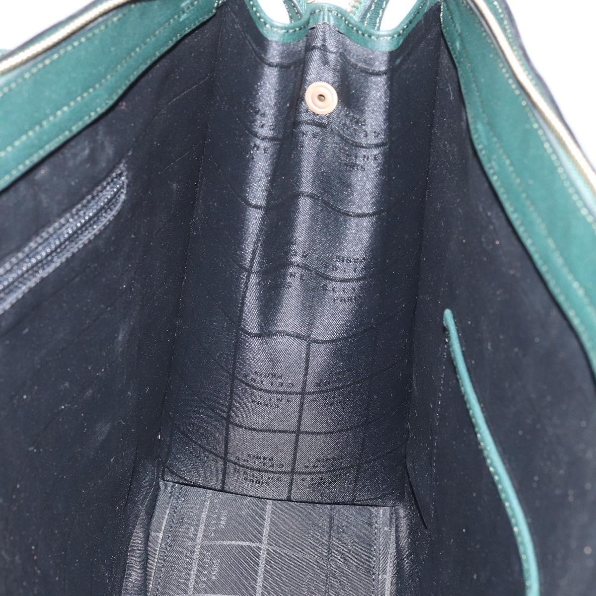 Celine Tote Bag Leather Green Leather Tote Bag Bag (Pre-Owned)