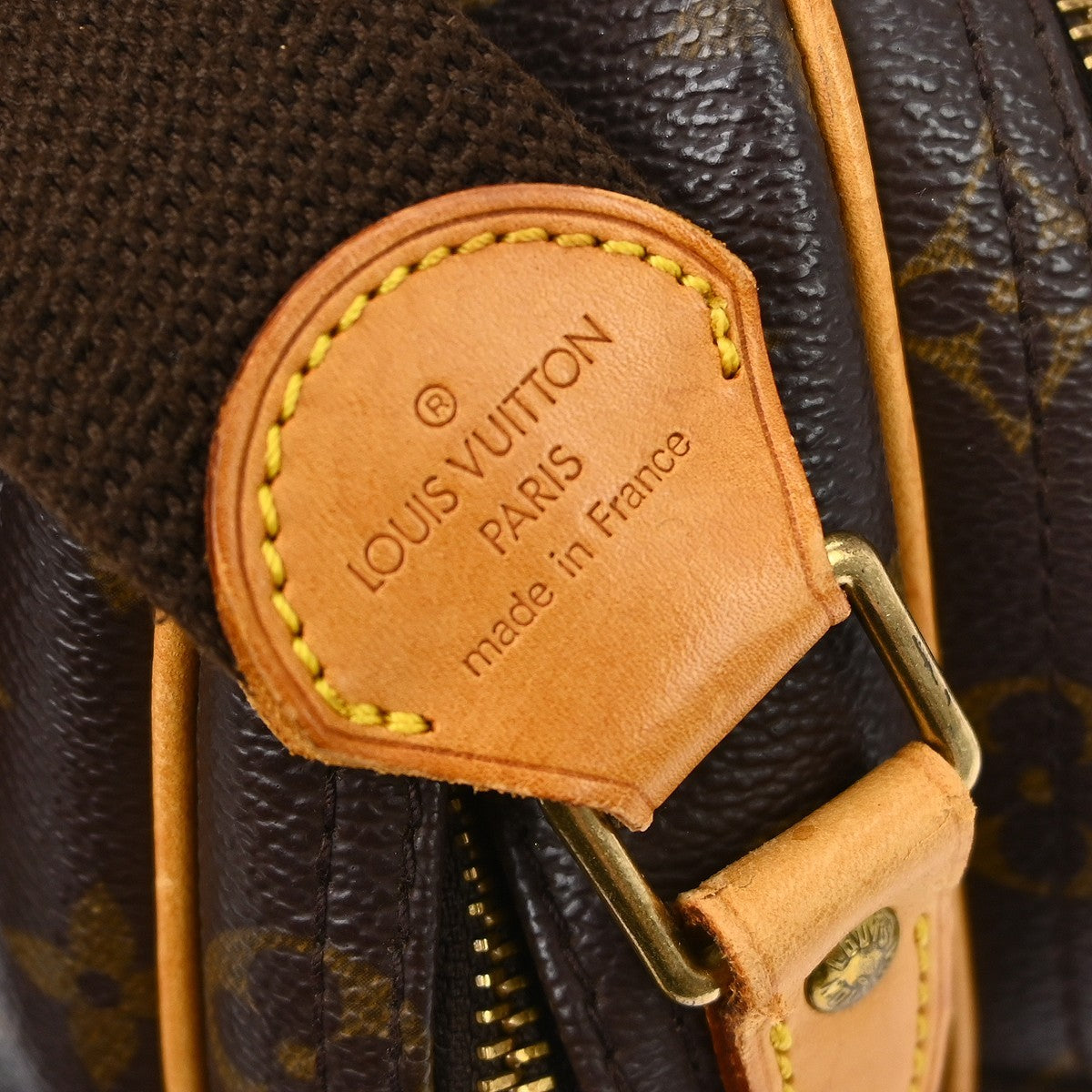 Louis Vuitton Reporter Bag Monogram Canvas Brown Canvas Shoulder Bag Bag (Pre-Owned)