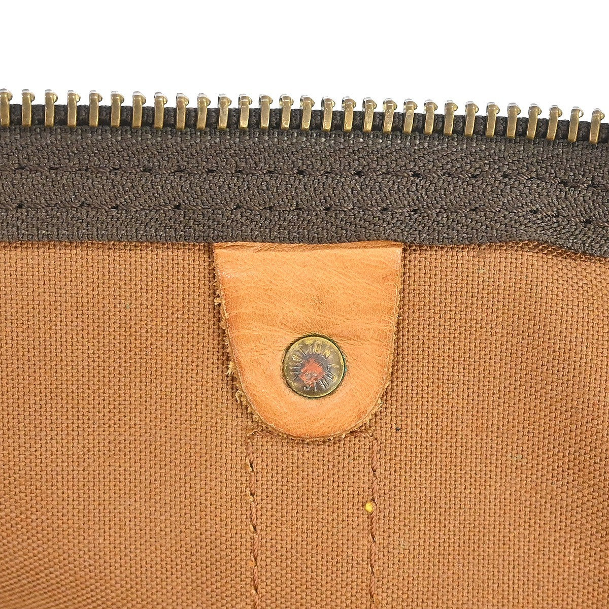 Louis Vuitton Keepall Bandouliere Bag Monogram Canvas Brown Canvas Travel Bag Bag (Pre-Owned)