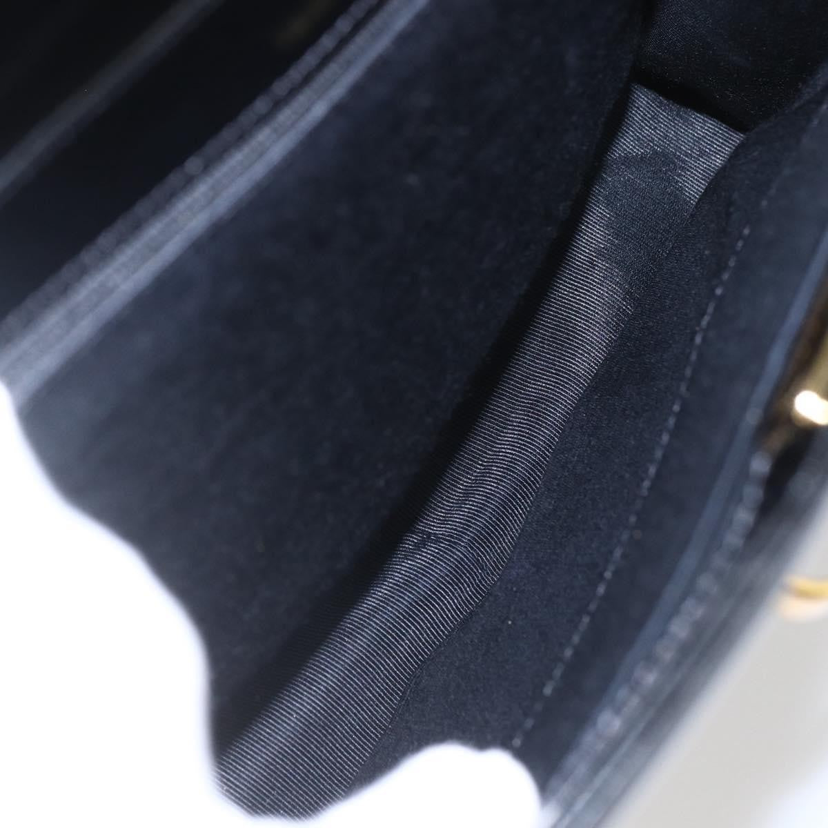 Valentino Garavani Vintage Handbag Leather Black Leather Handbag (Pre-Owned)