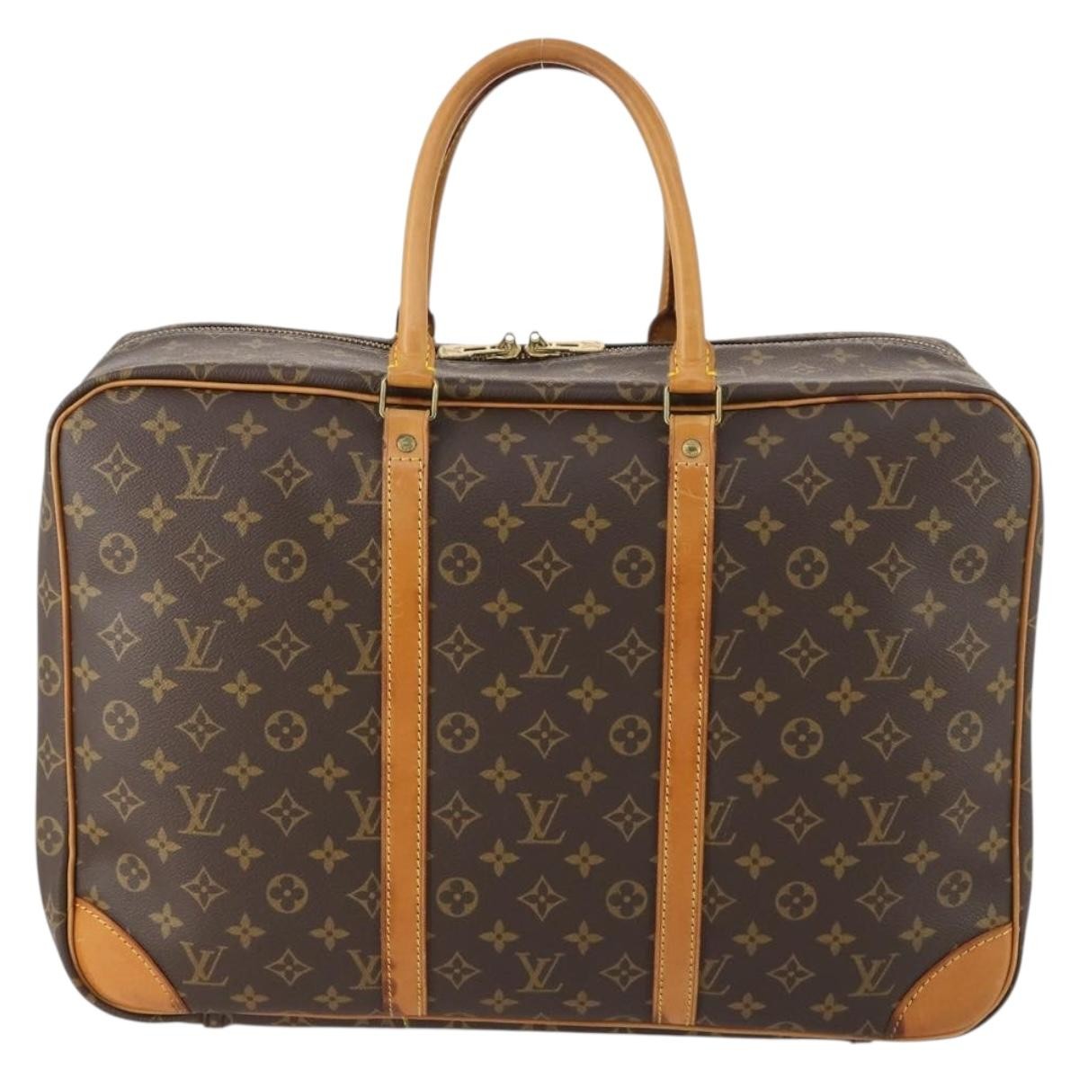 Louis Vuitton Sirius Handbag Monogram Canvas Brown Canvas Travel Bag Bag (Pre-Owned)
