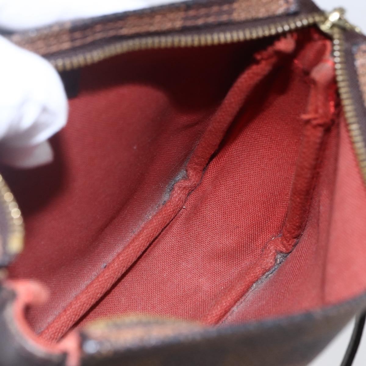 Louis Vuitton Trousse Make Up Bag Damier Canvas Brown Canvas Clutche & Pouche Bag (Pre-Owned)