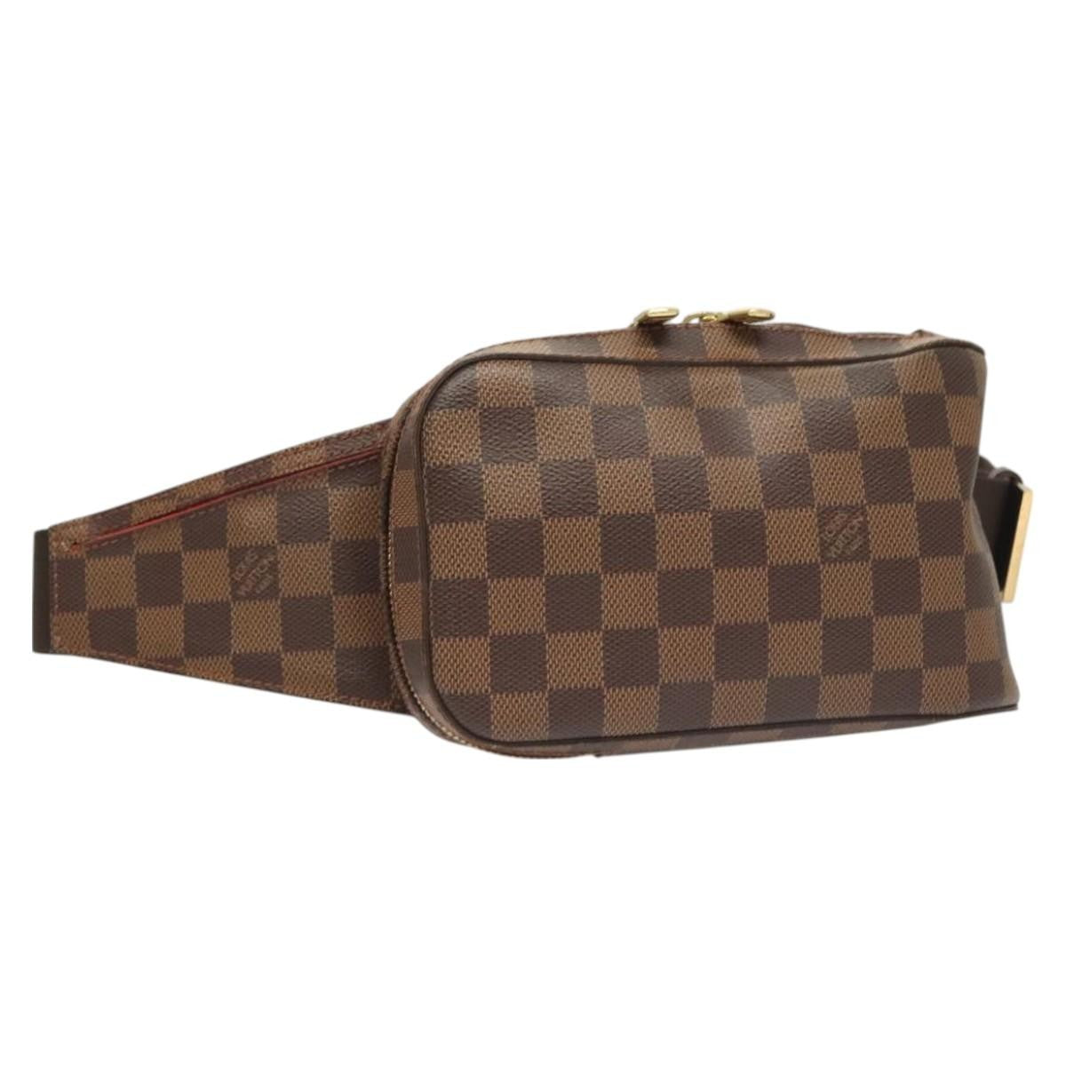 Louis Vuitton Geronimos Waist Bag Damier Brown Canvas Shoulder Bag Bag (Pre-Owned)