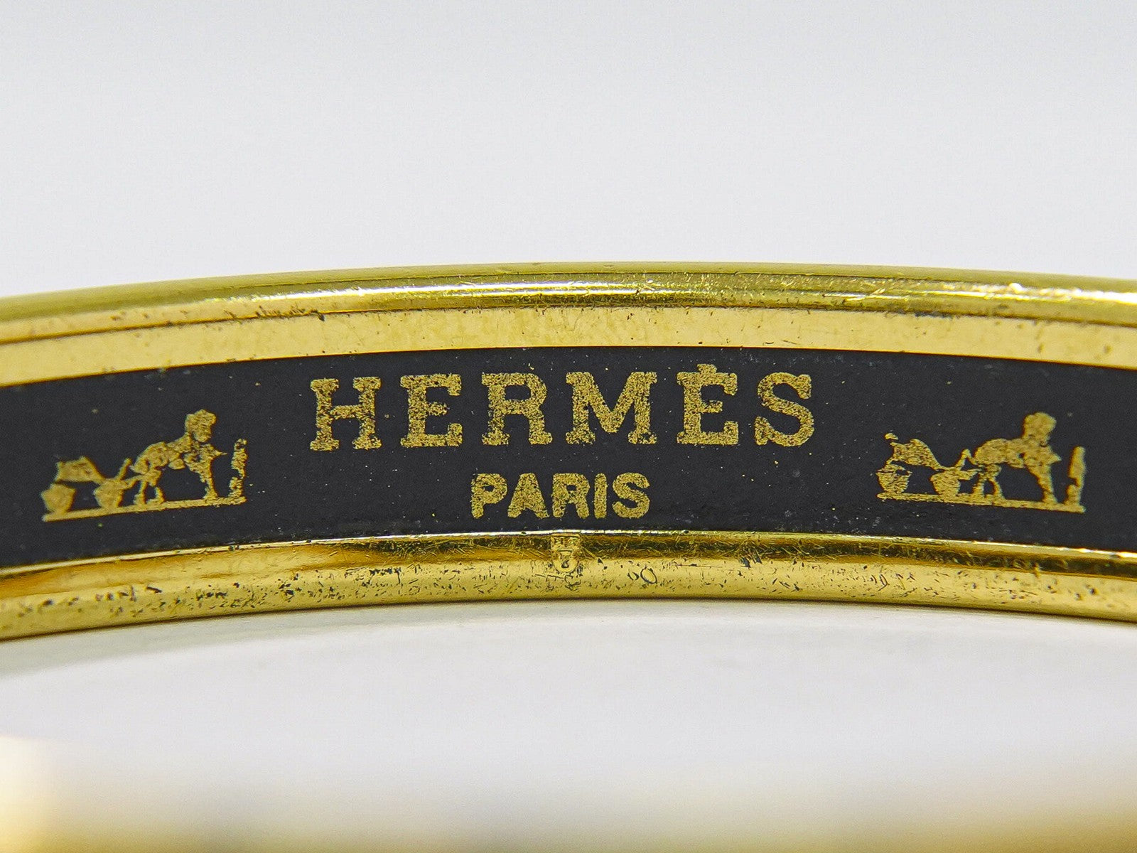 Hermes Enamel Bracelet Metal And Enamel Multicolour Gold_Plated Bracelet Jewelry (Pre-Owned)