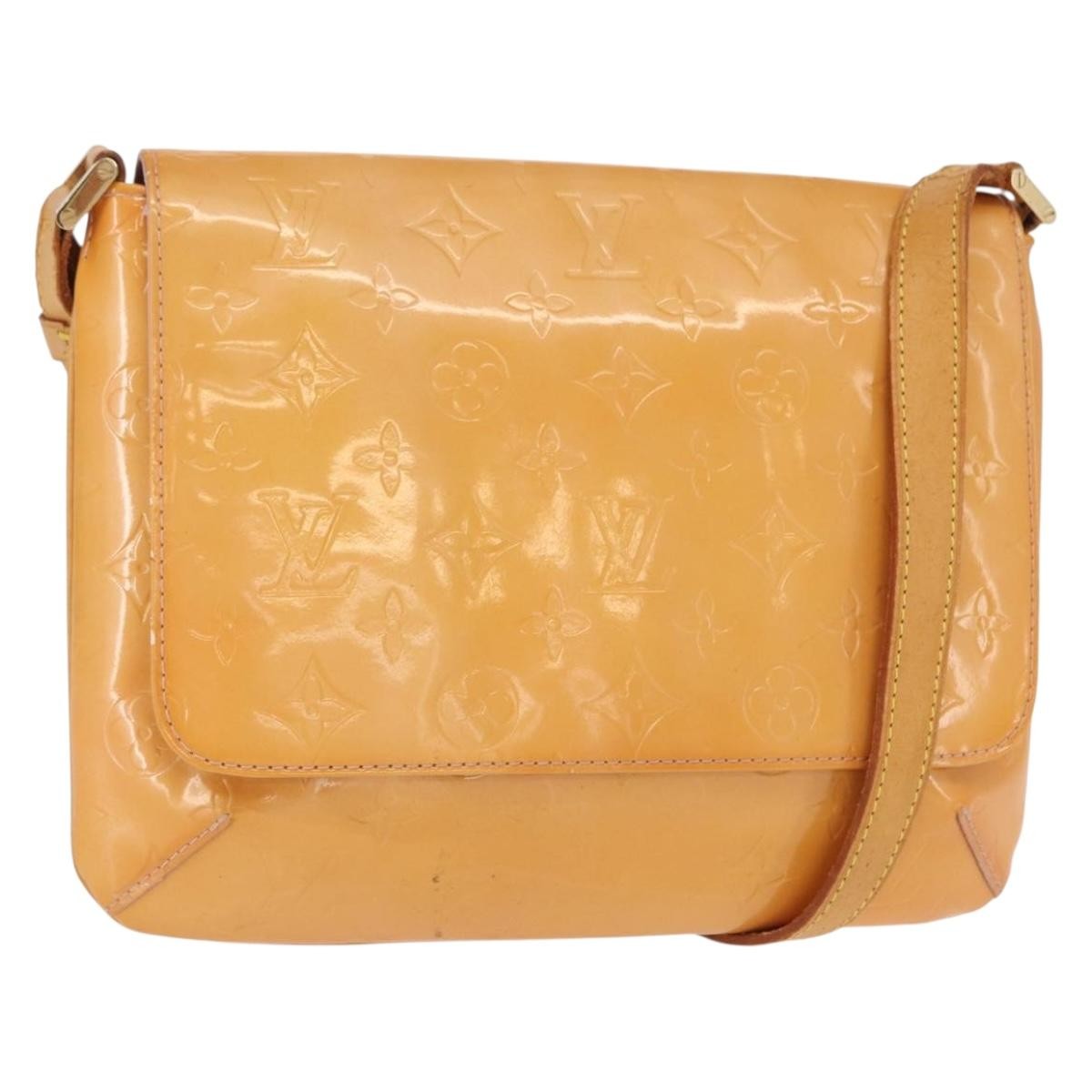 Louis Vuitton Thompson Street Handbag Monogram Vernis Yellow Patent_Leather Shoulder Bag Bag (Pre-Owned)