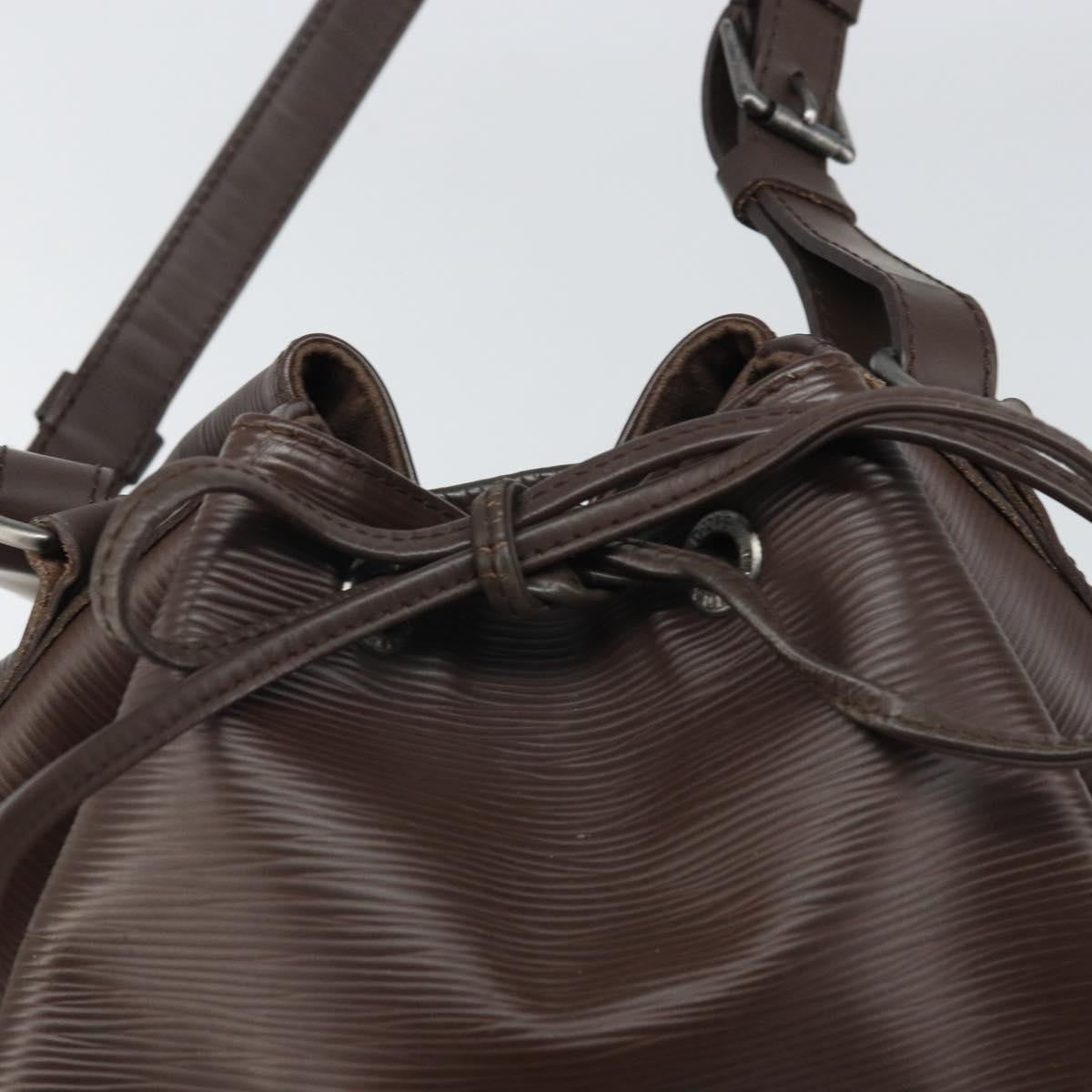 Louis Vuitton Noe Handbag Epi Leather Brown Leather Shoulder Bag Bag (Pre-Owned)