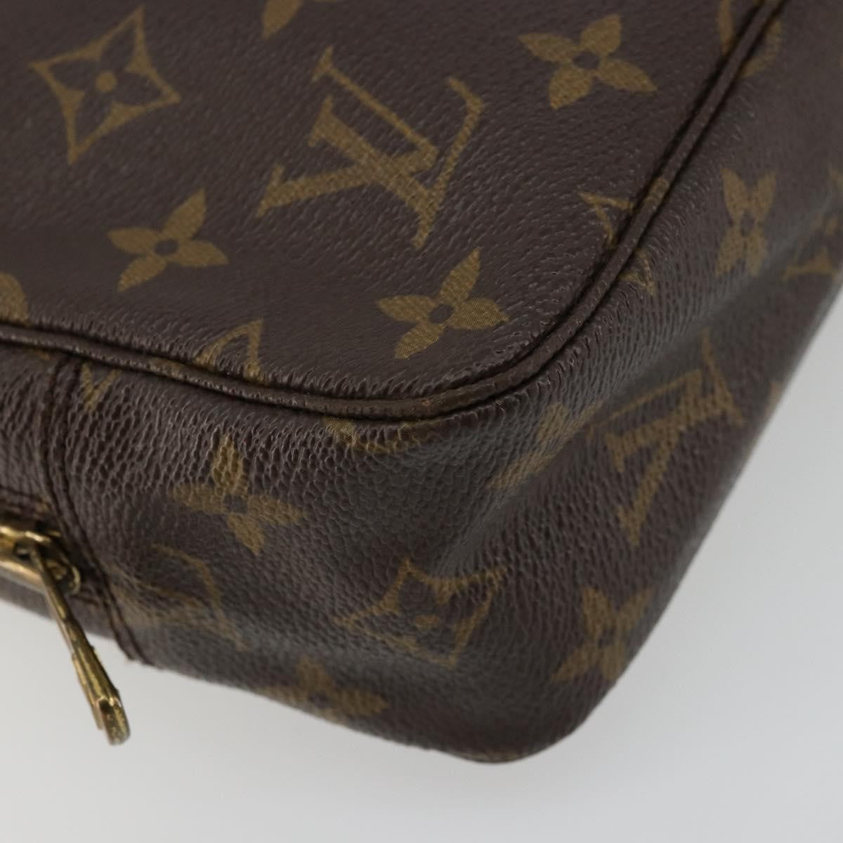 Louis Vuitton Trousse Toiletry Pouch Monogram Canvas Brown Canvas Toiletry Case Accessory (Pre-Owned)
