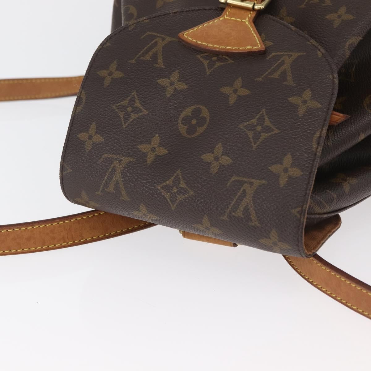 Louis Vuitton Vintage Montsouris Backpack Monogram Canvas Brown Canvas Backpack Bag (Pre-Owned)