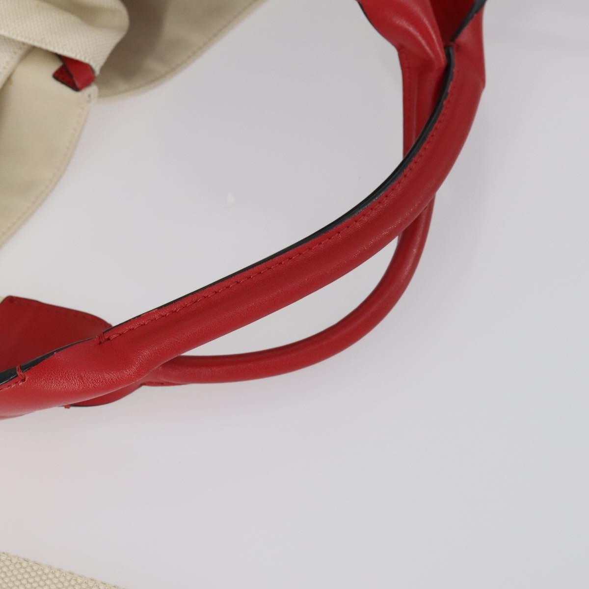 Valentino Garavani Atelier 02 Tote Canvas White Canvas Tote Bag Bag (Pre-Owned)
