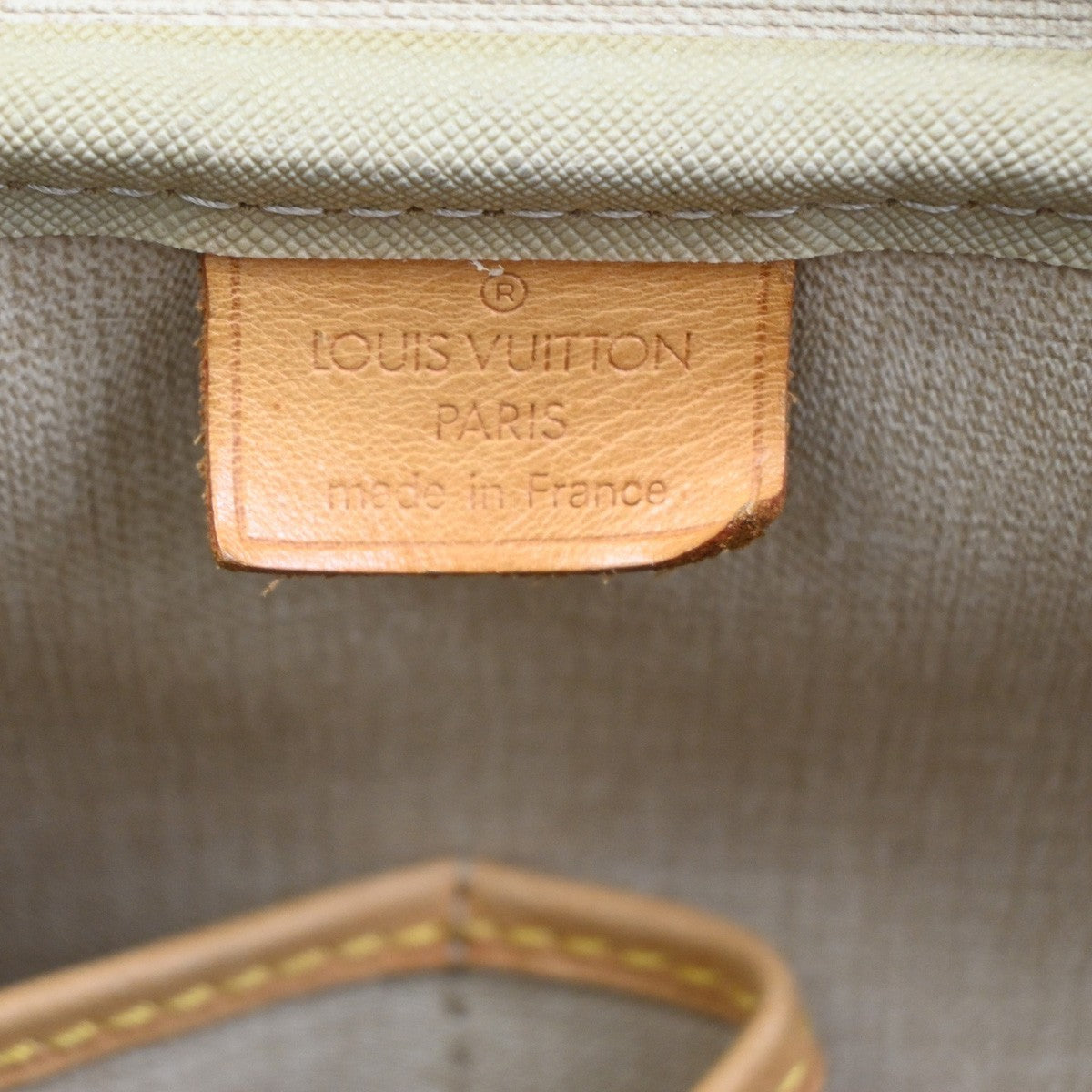 Louis Vuitton Deauville Handbag Monogram Canvas Brown Canvas Handbag (Pre-Owned)