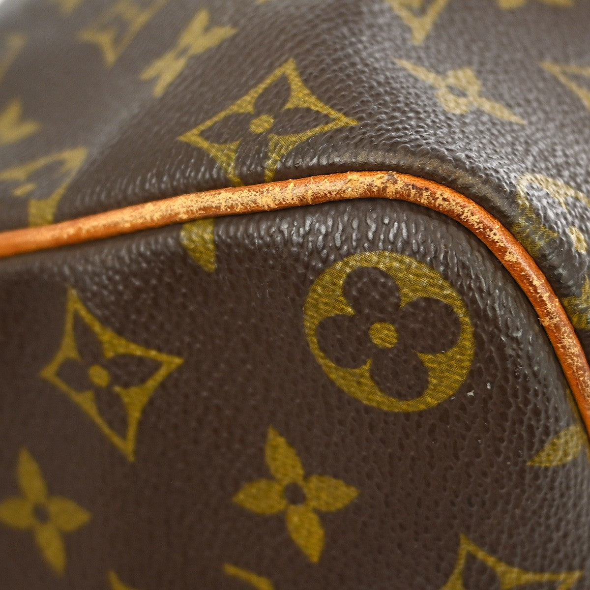 Louis Vuitton Speedy Handbag Monogram Canvas Brown Canvas Handbag (Pre-Owned)