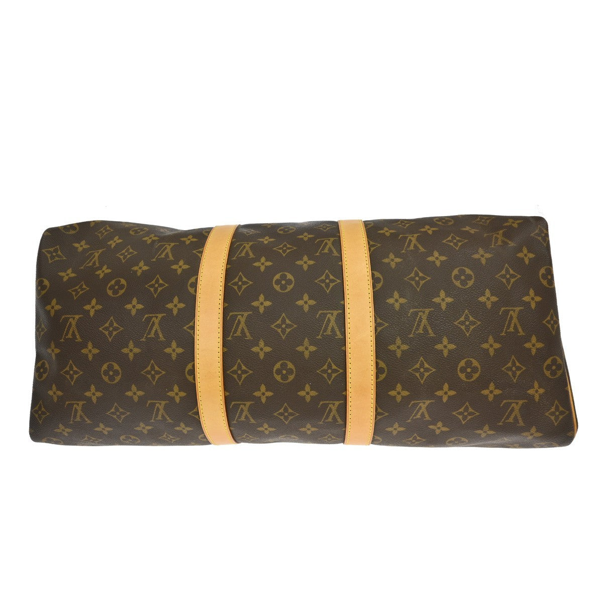 Louis Vuitton Keepall Bag Monogram Canvas Brown Canvas Travel Bag Bag (Pre-Owned)
