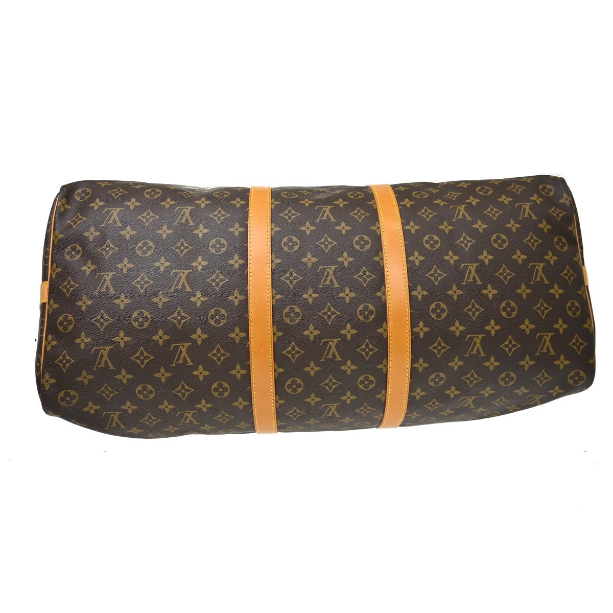 Louis Vuitton Keepall Bandouliere Bag Monogram Canvas Brown Canvas Travel Bag Bag (Pre-Owned)