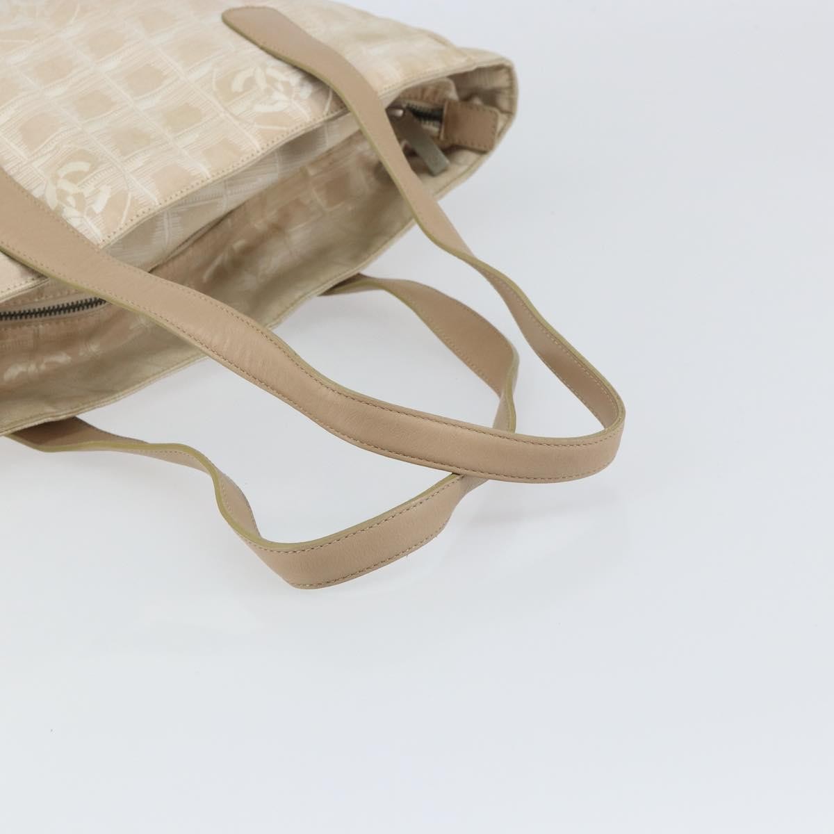 Chanel Travel Line Tote Nylon Pink Nylon Tote Bag Bag (Pre-Owned)