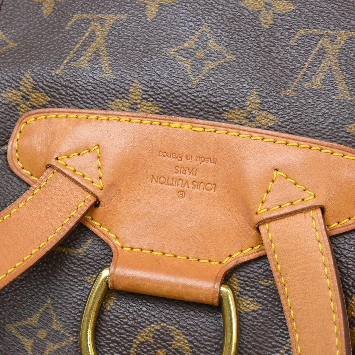 Louis Vuitton Montsouris Backpack Monogram Canvas Brown Canvas Backpack Bag (Pre-Owned)