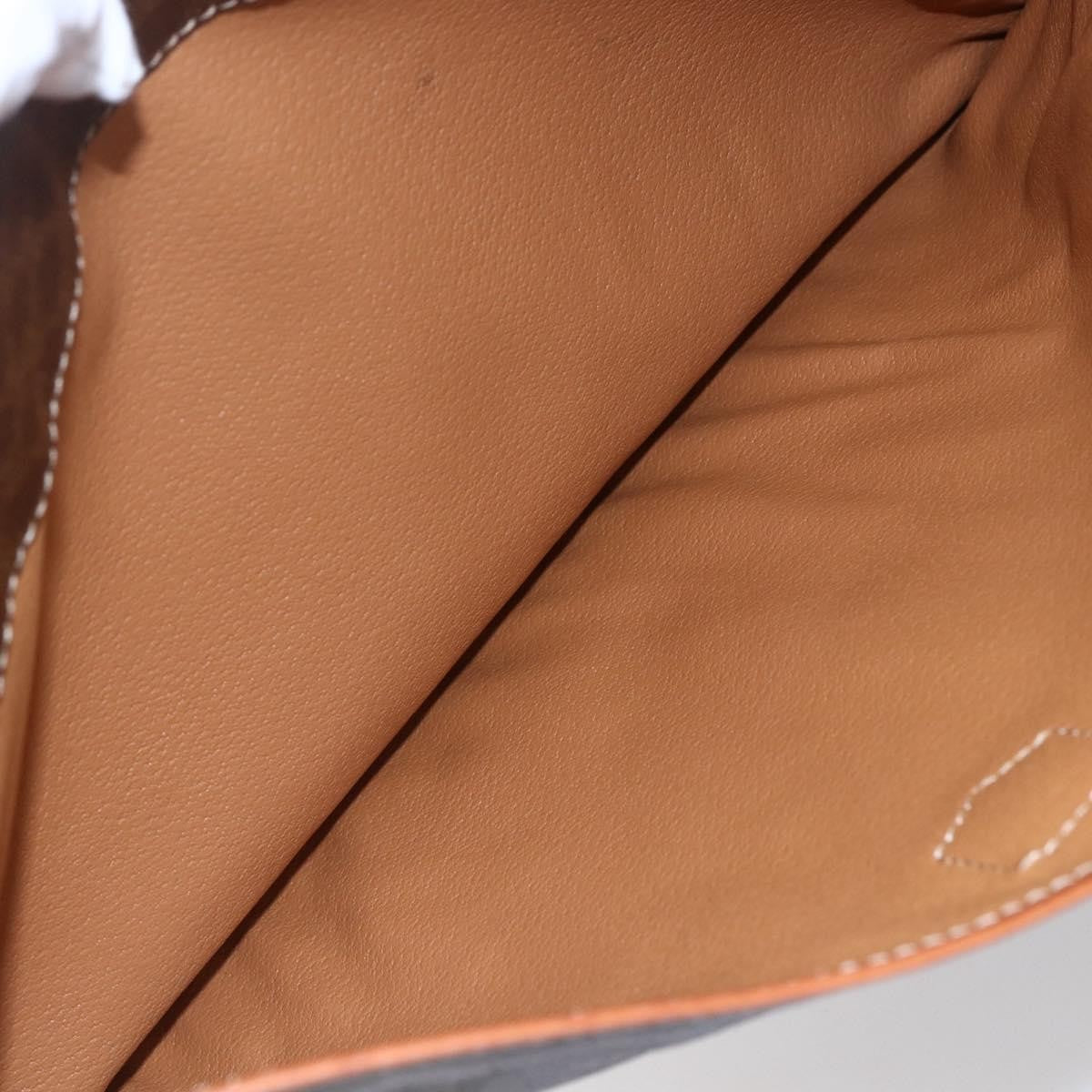Celine Macadam Pochette Canvas Brown Canvas Clutche & Pouche Bag (Pre-Owned)