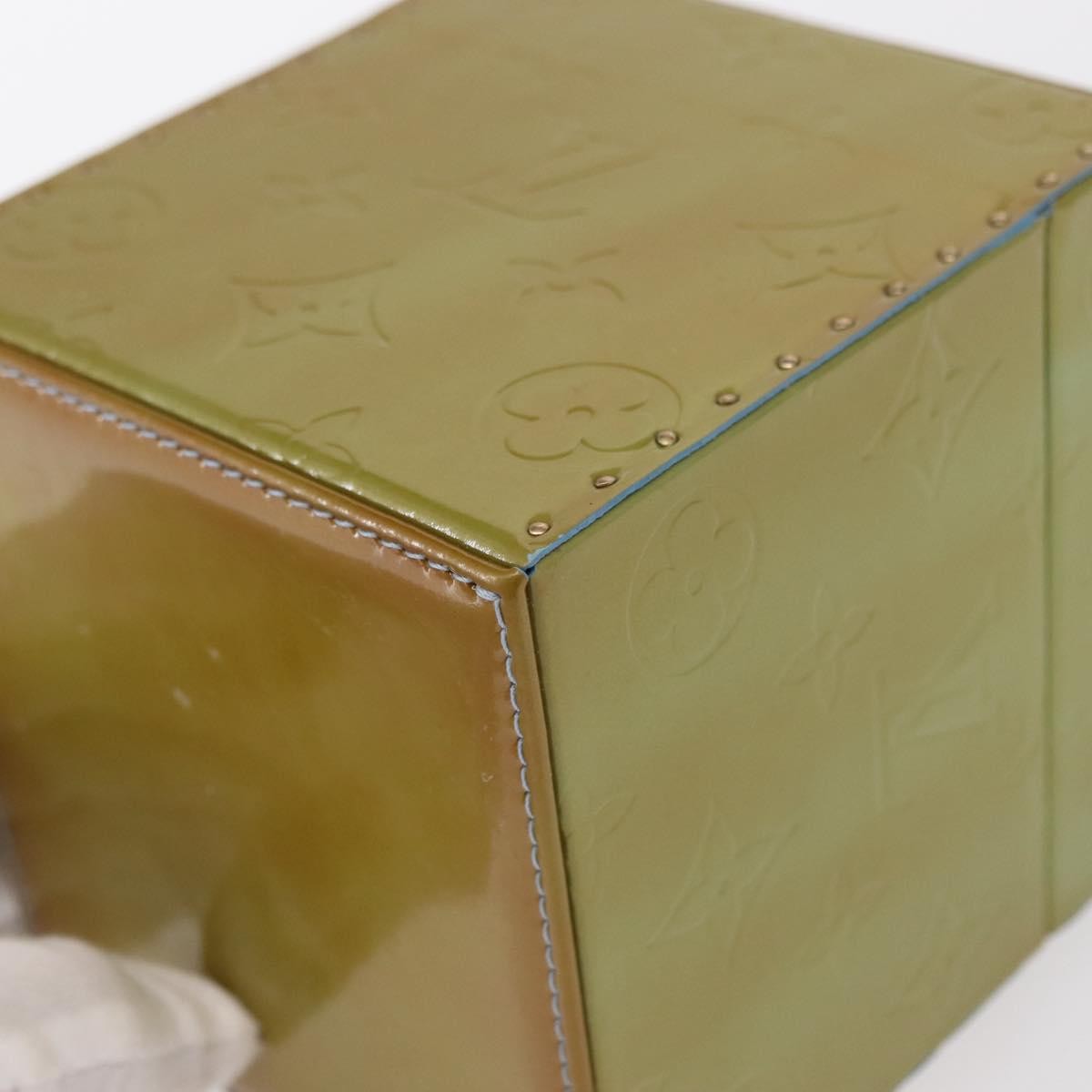Louis Vuitton Bleecker Box Bag Monogram Vernis Green Patent_Leather Clutche & Pouche Bag (Pre-Owned)
