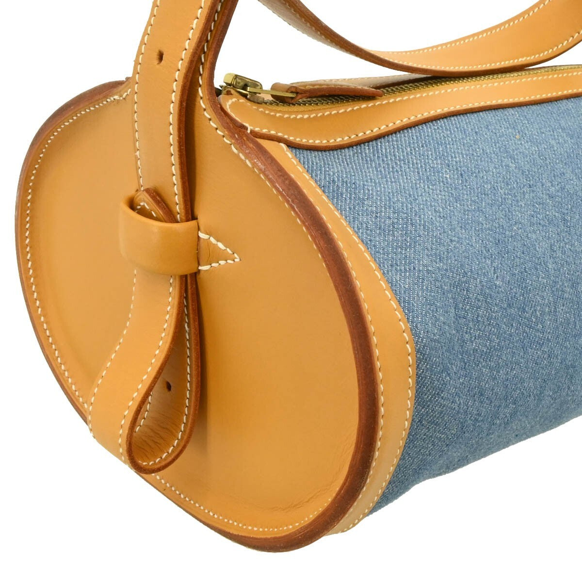 Hermes Sac Doremi Bag Denim With Leather Blue Denim_Jeans Shoulder Bag Bag (Pre-Owned)
