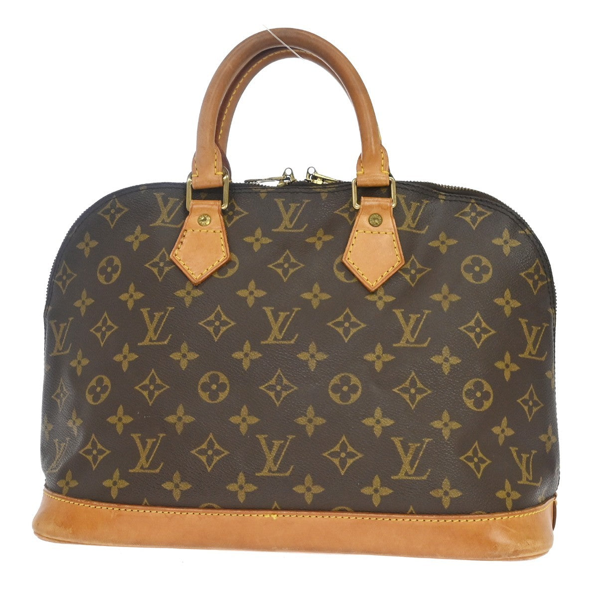 Louis Vuitton Alma Handbag Monogram Canvas Brown Canvas Handbag (Pre-Owned)