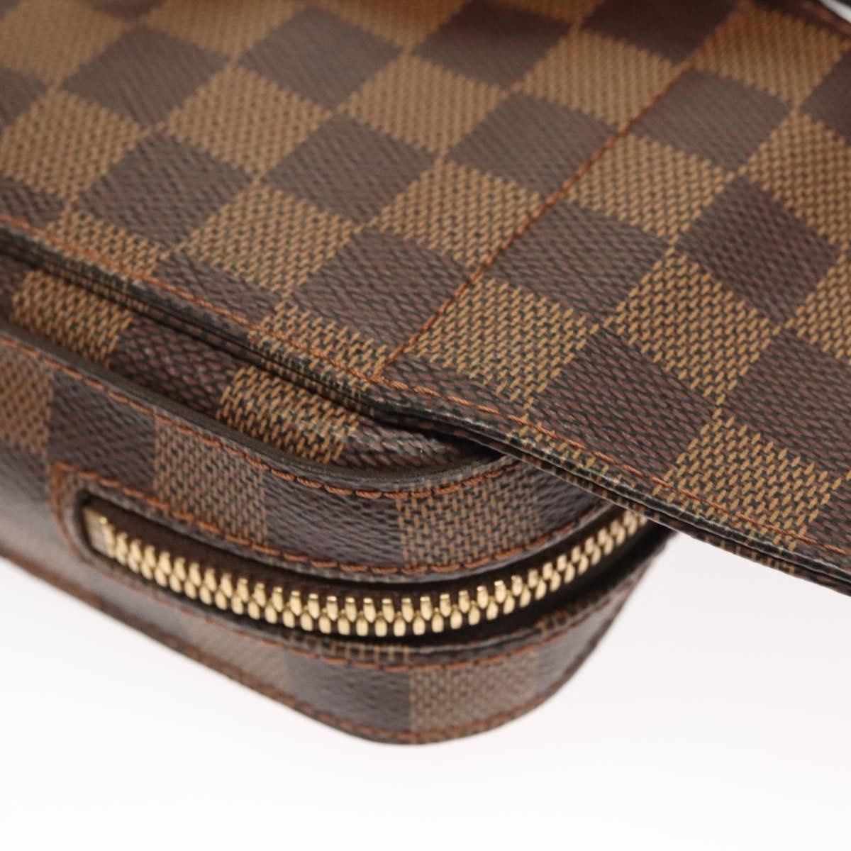 Louis Vuitton Geronimos Waist Bag Damier Brown Canvas Shoulder Bag Bag (Pre-Owned)