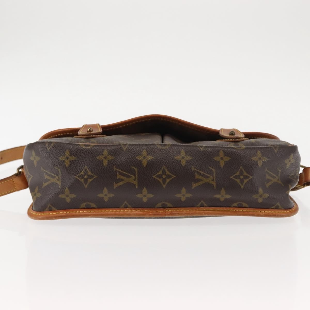 Louis Vuitton Sac Gibeciere Messenger Bag Monogram Canvas Brown Canvas Bag (Pre-Owned)