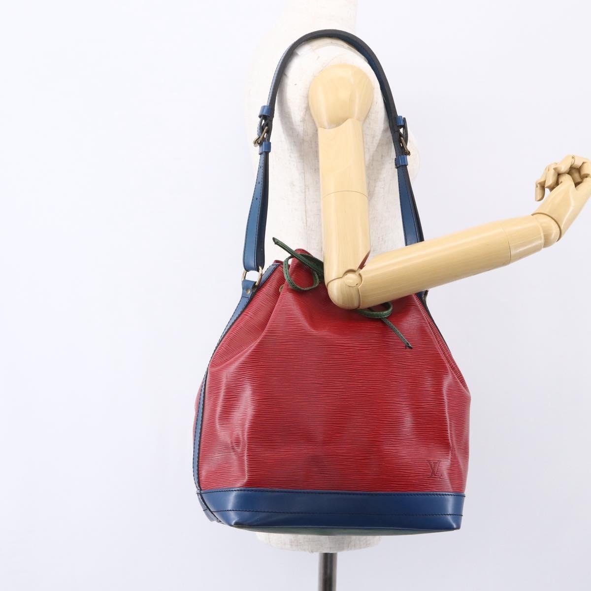 Louis Vuitton Tricolor Noe Handbag Epi Leather Red Leather Shoulder Bag Bag (Pre-Owned)