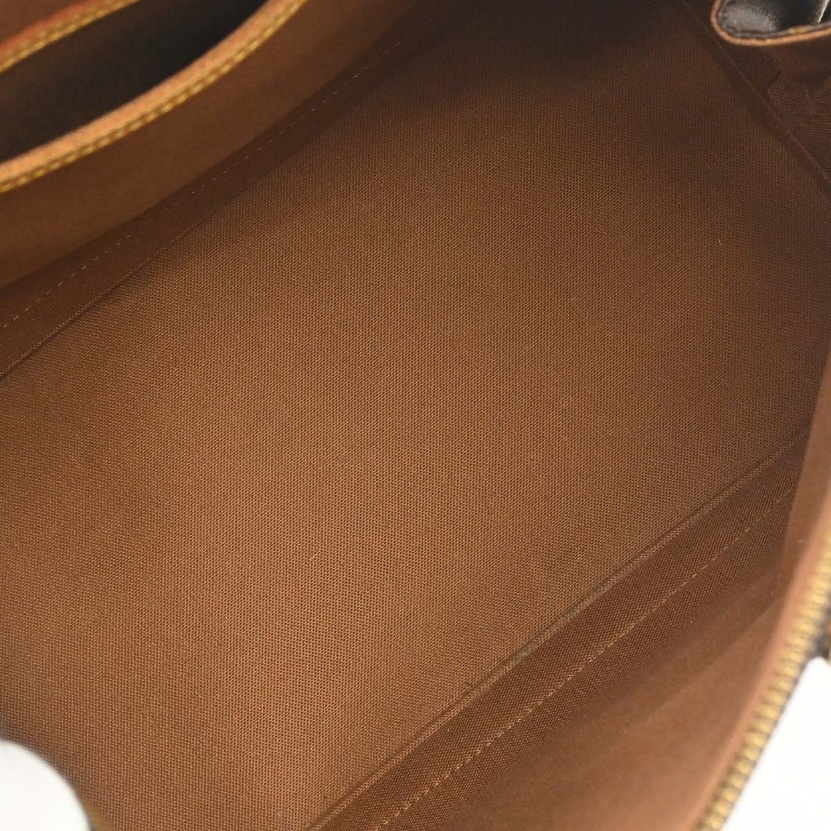 Louis Vuitton Alma Handbag Monogram Canvas Brown Canvas Handbag (Pre-Owned)