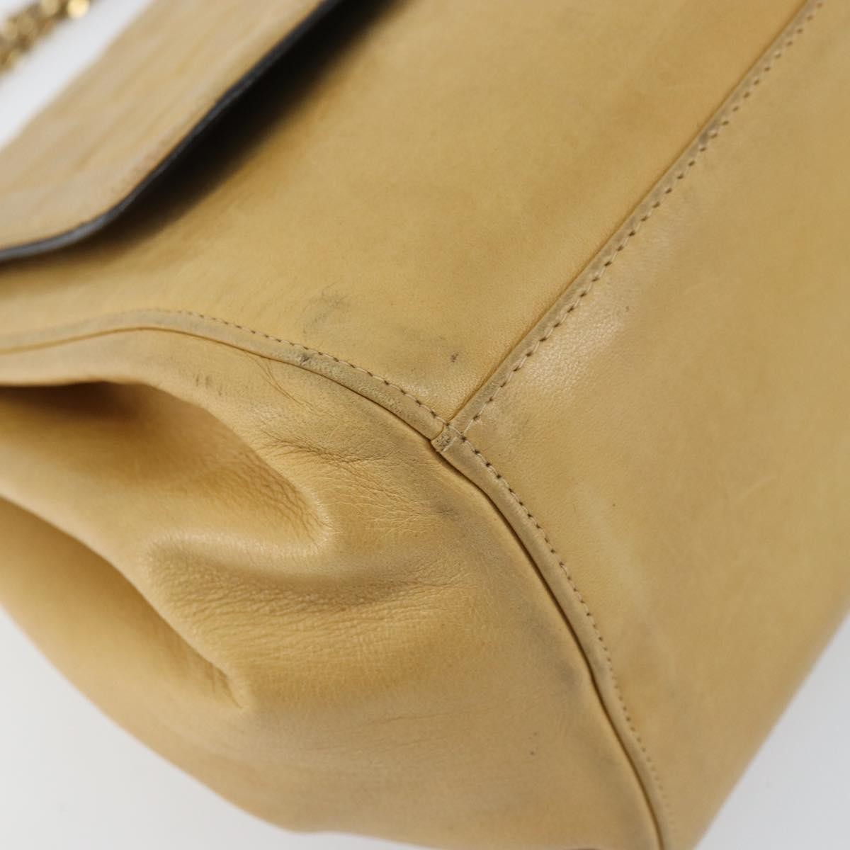 Chanel Chocolate Bar Accordion Reissue Flap Bag Quilted Lambskin Beige Leather Shoulder Bag Bag (Pre-Owned)