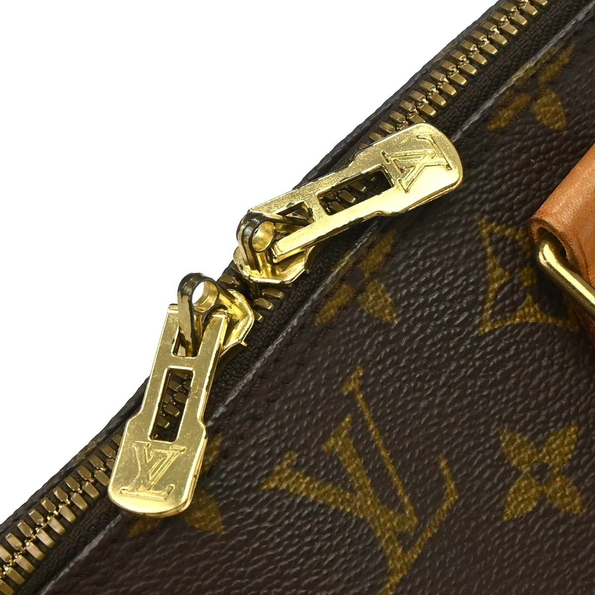 Louis Vuitton Alma Handbag Monogram Canvas Brown Canvas Handbag (Pre-Owned)