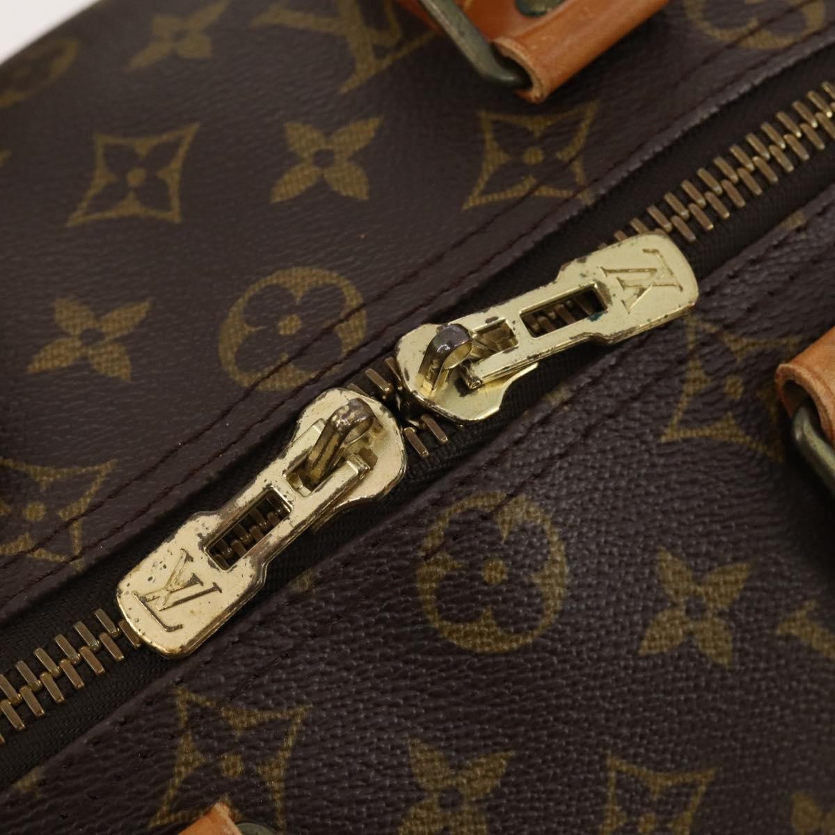 Louis Vuitton Keepall Bag Monogram Canvas Brown Canvas Travel Bag Bag (Pre-Owned)