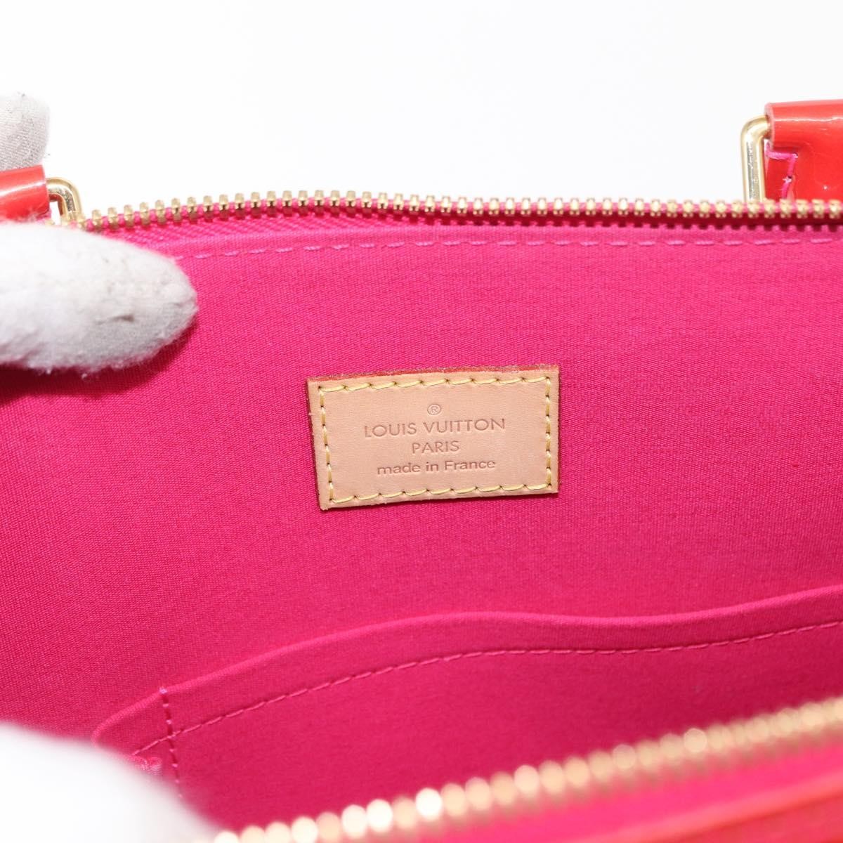 Louis Vuitton Alma Handbag Monogram Vernis Red Patent_Leather Handbag (Pre-Owned)