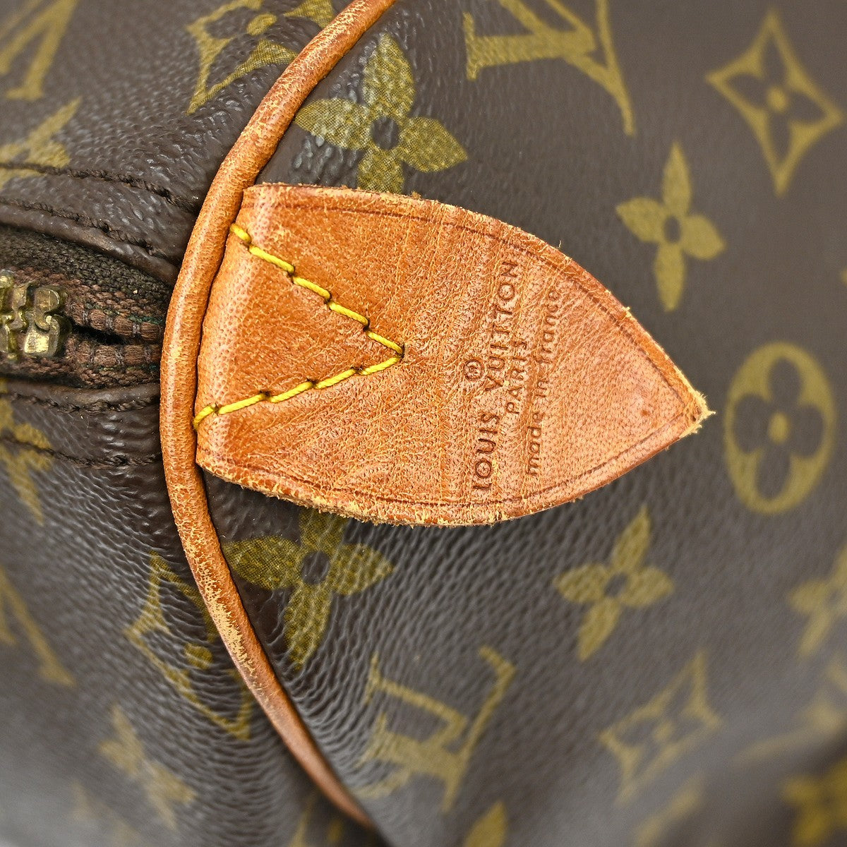 Louis Vuitton Speedy Handbag Monogram Canvas Brown Canvas Handbag (Pre-Owned)