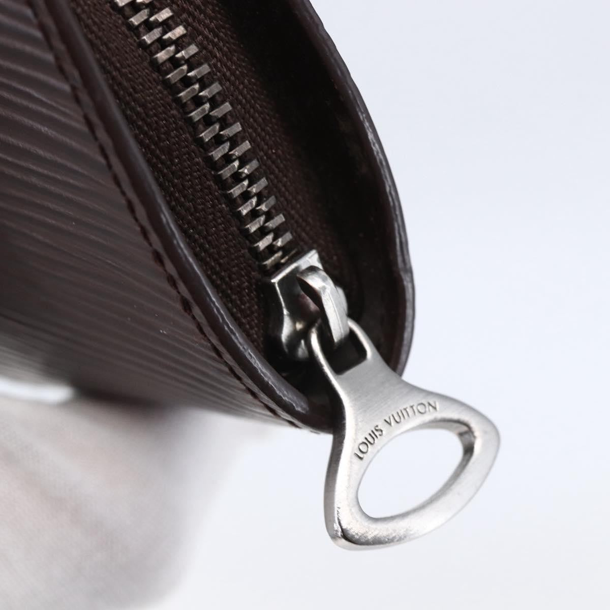 Louis Vuitton Demi Lune Coin Purse Epi Leather Brown Leather Wallets Accessory (Pre-Owned)