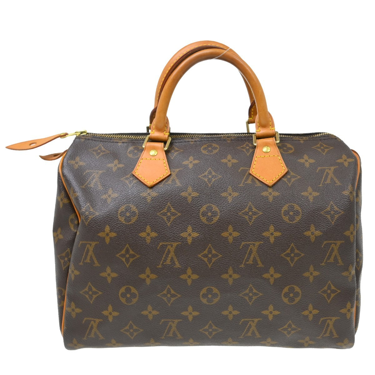 Louis Vuitton Speedy Handbag Monogram Canvas Brown Canvas Handbag (Pre-Owned)