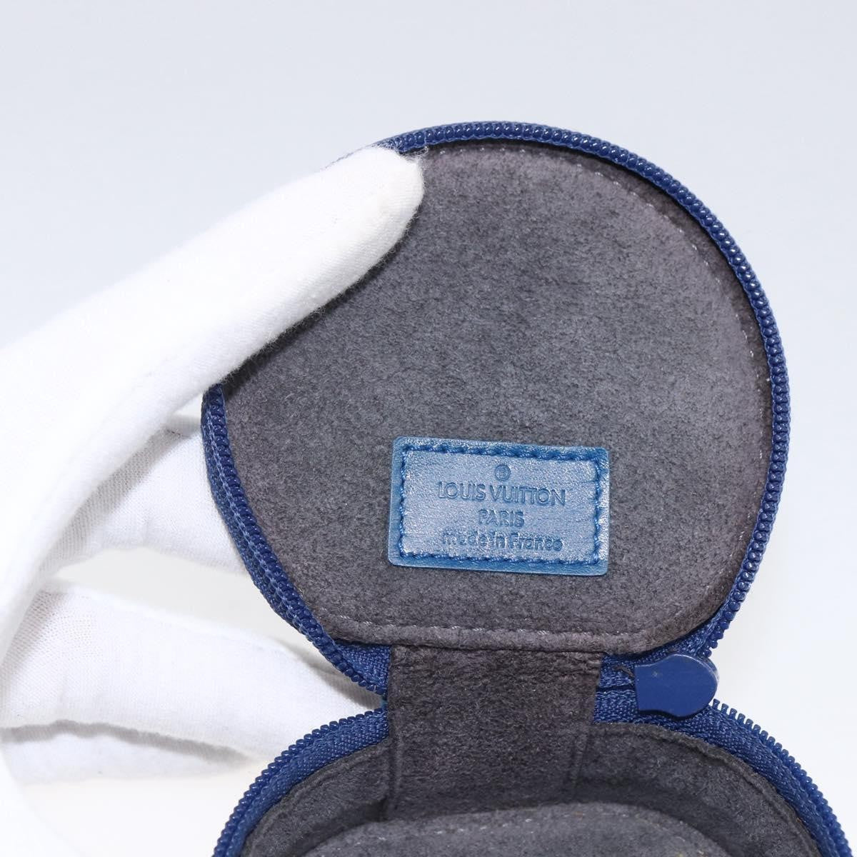 Louis Vuitton Ecrin Bijoux Jewelry Case Epi Leather Blue Leather Clutche & Pouche Bag (Pre-Owned)