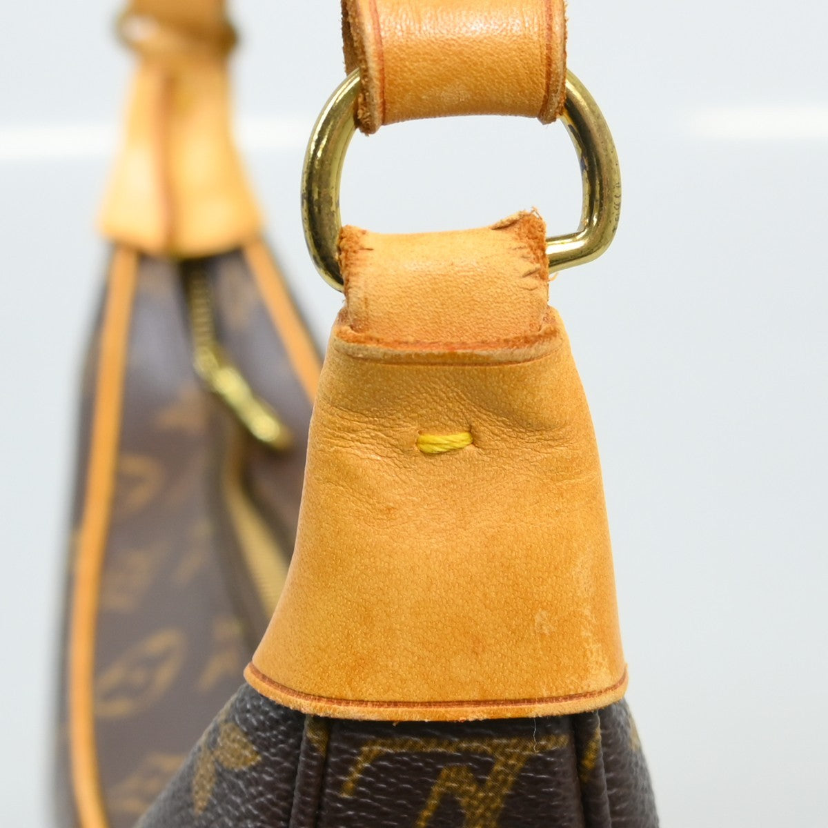 Louis Vuitton Boulogne Handbag Monogram Canvas Brown Canvas Shoulder Bag Bag (Pre-Owned)
