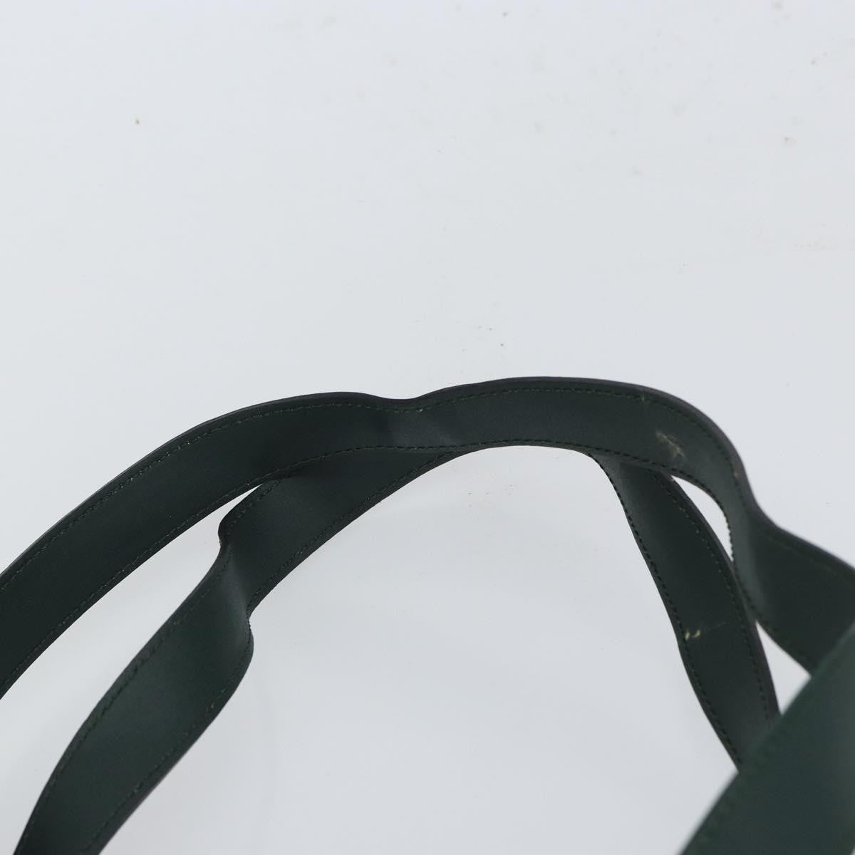 Celine Tote Bag Leather Green Leather Tote Bag Bag (Pre-Owned)