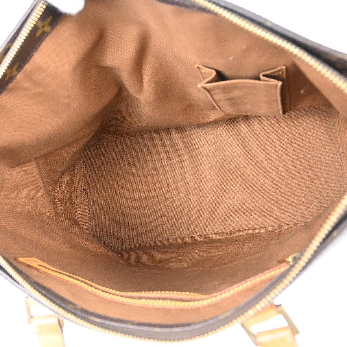 Louis Vuitton Cabas Mezzo Monogram Canvas Brown Canvas Tote Bag Bag (Pre-Owned)