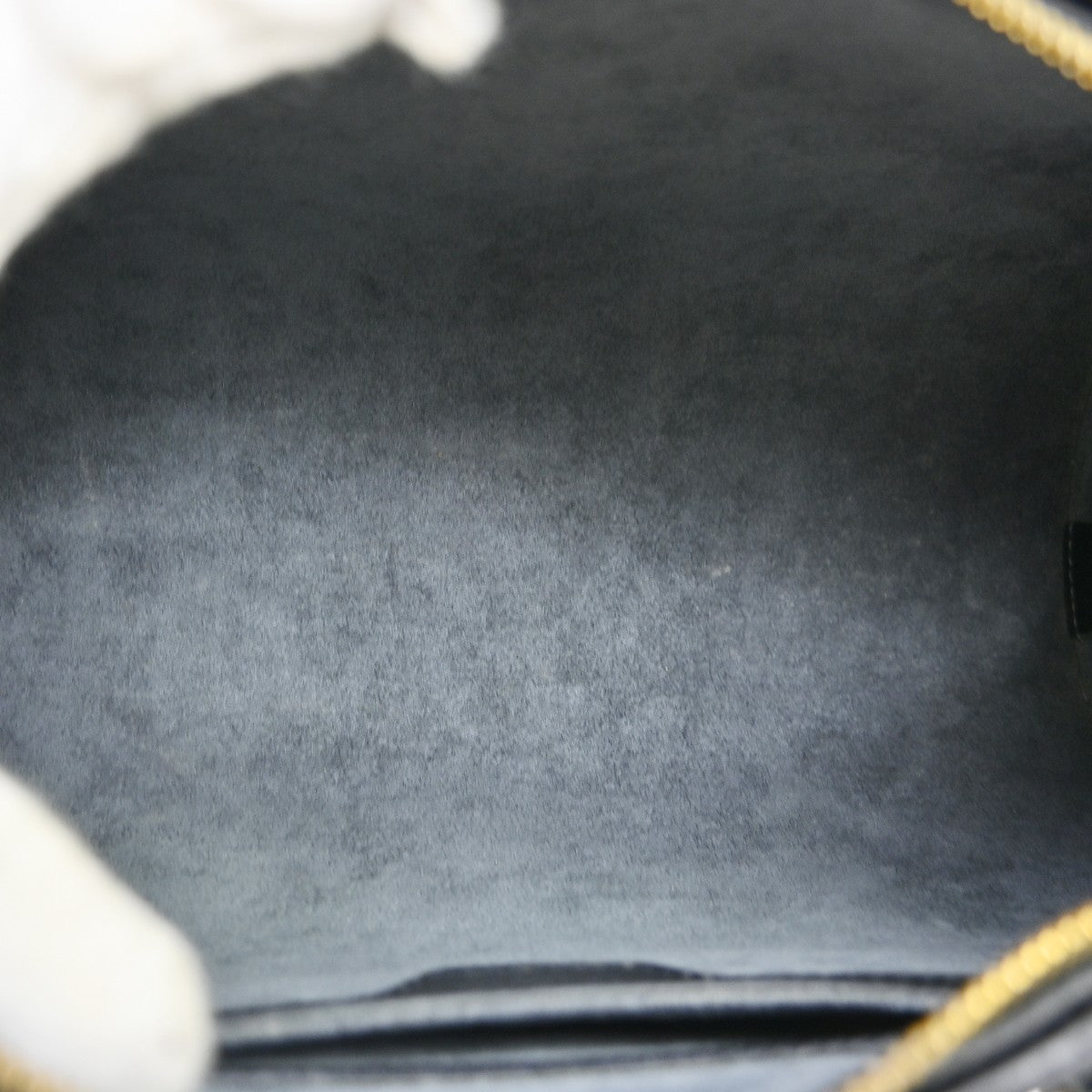 Louis Vuitton Soufflot Handbag Epi Leather Black Leather Handbag (Pre-Owned)