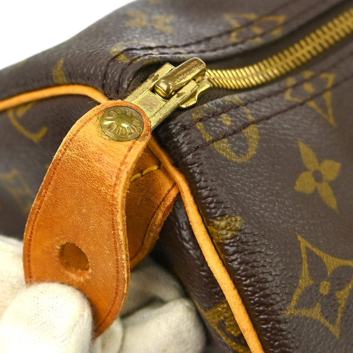 Louis Vuitton Speedy Handbag Monogram Canvas Brown Canvas Handbag (Pre-Owned)