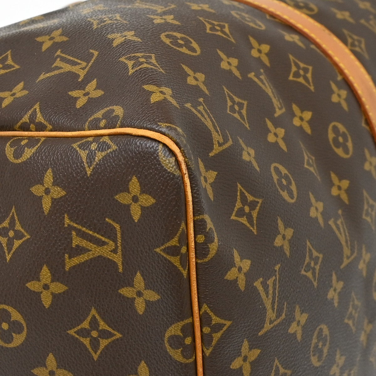 Louis Vuitton Keepall Bag Monogram Canvas Brown Canvas Travel Bag Bag (Pre-Owned)
